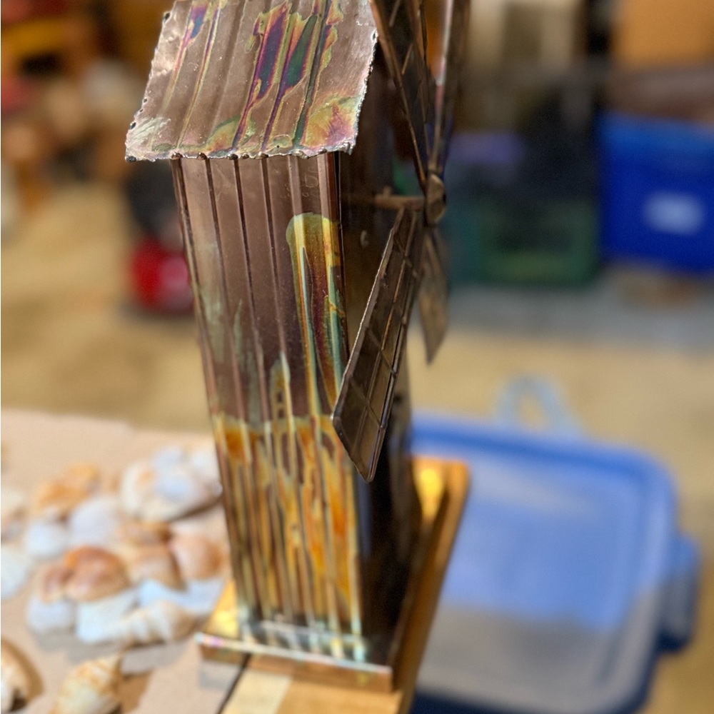Rustic Copper Windmill Decor - Picture 5 of 10